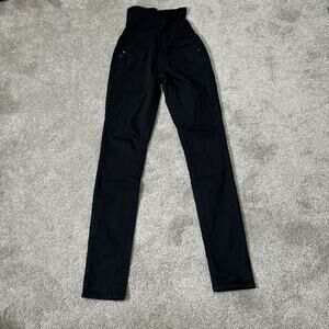 AG Denim Women’s Size 26 Black Secret Fit Belly Skinny Maternity Jeans